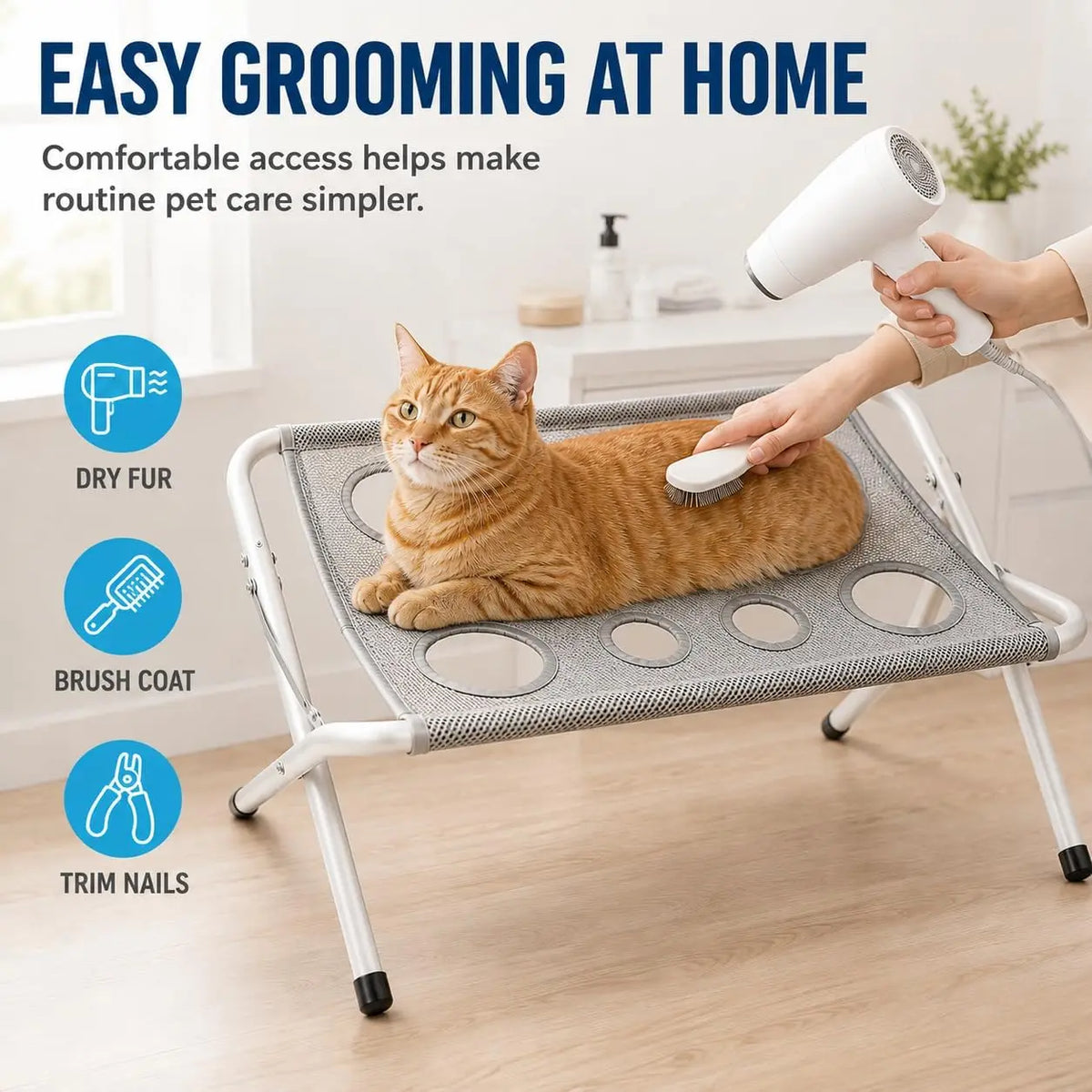 Dog Grooming Hammock for Nail Trimming, Bathing, Grooming