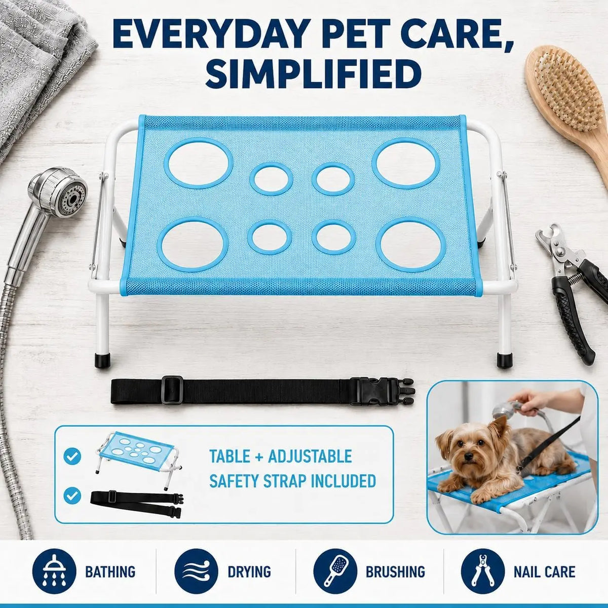 Dog Grooming Hammock for Nail Trimming, Bathing, Grooming